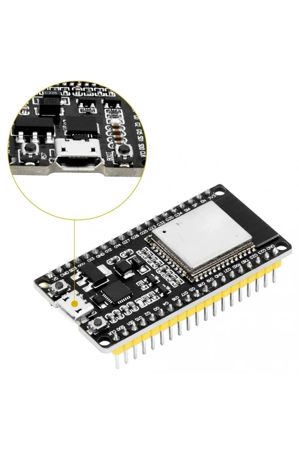 ESP32 NodeMCU CP2102 38 Pin WiFi Bluetooth Geliştirme Kartı