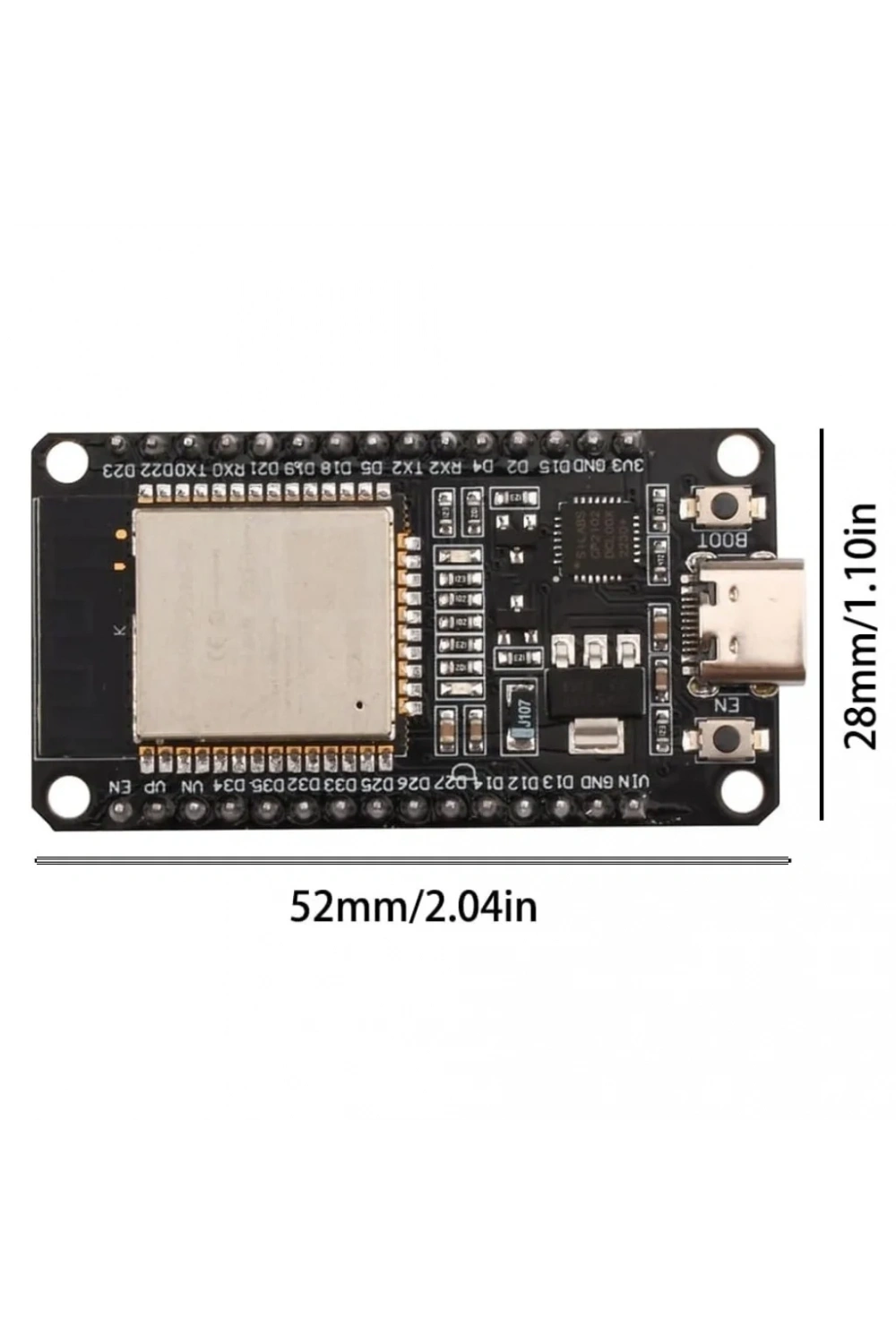 ESP32 WiFi Bluetooth Geliştirme Kartı CP2102 Type-C 30 Pin