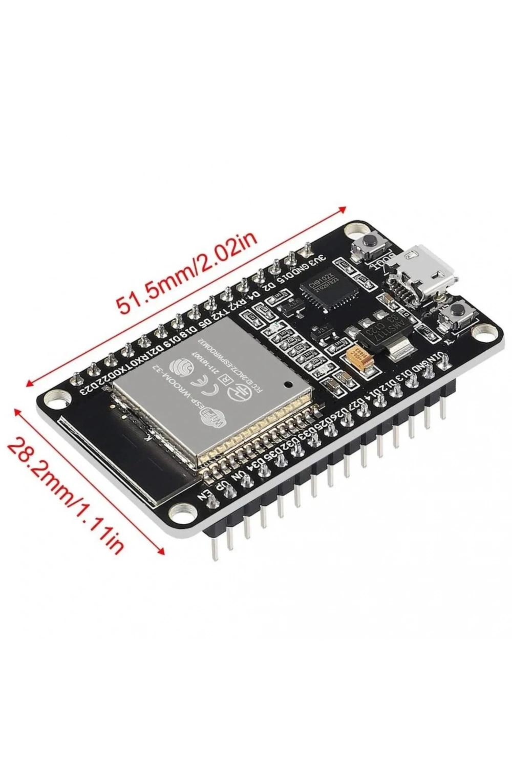 ESP32-WROOM-32 Wifi Bluetooth Geliştirme Kartı CH9102X