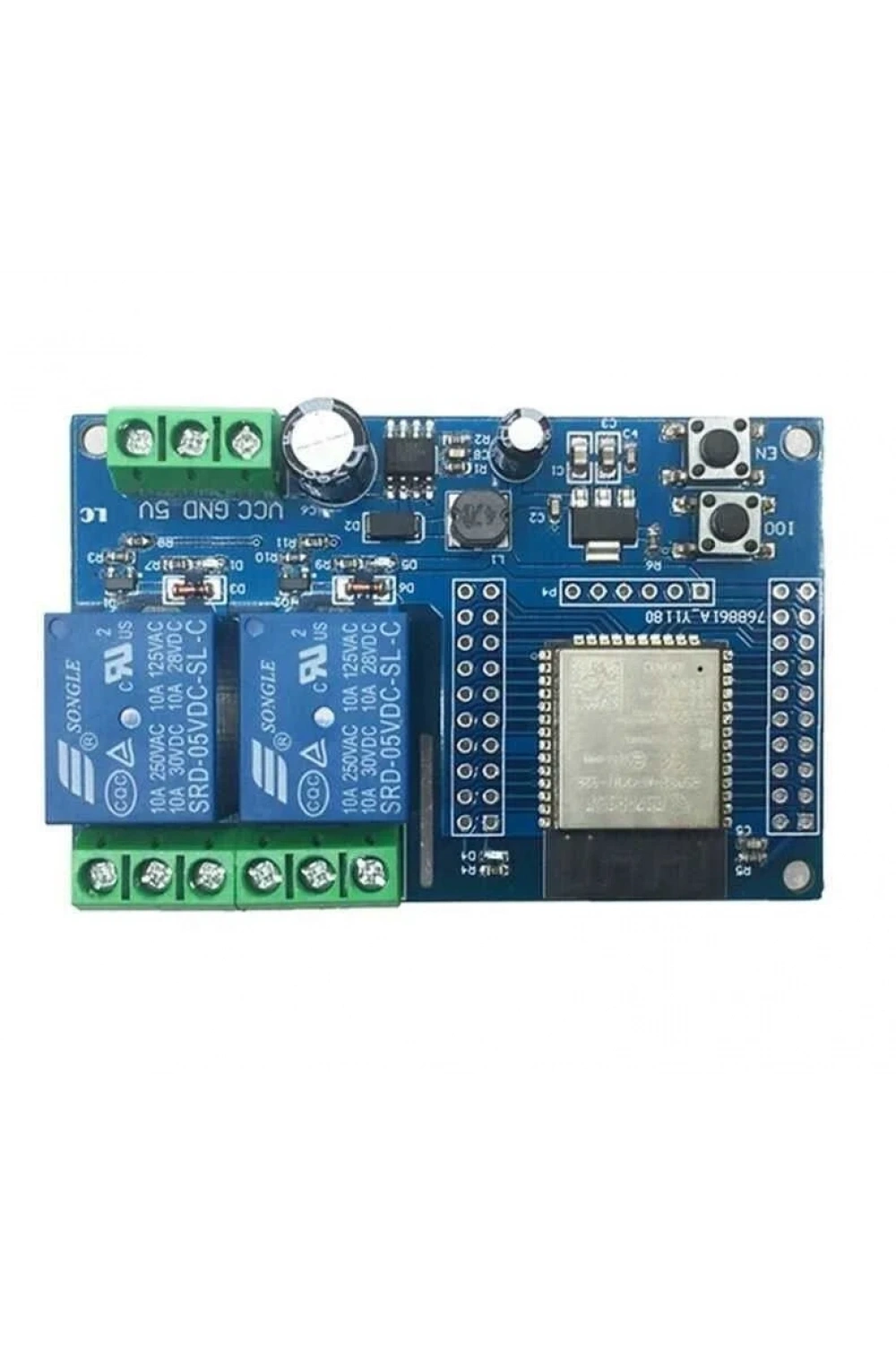 ESP32-WROOM-32E 2 Kanal Röle Modülü
