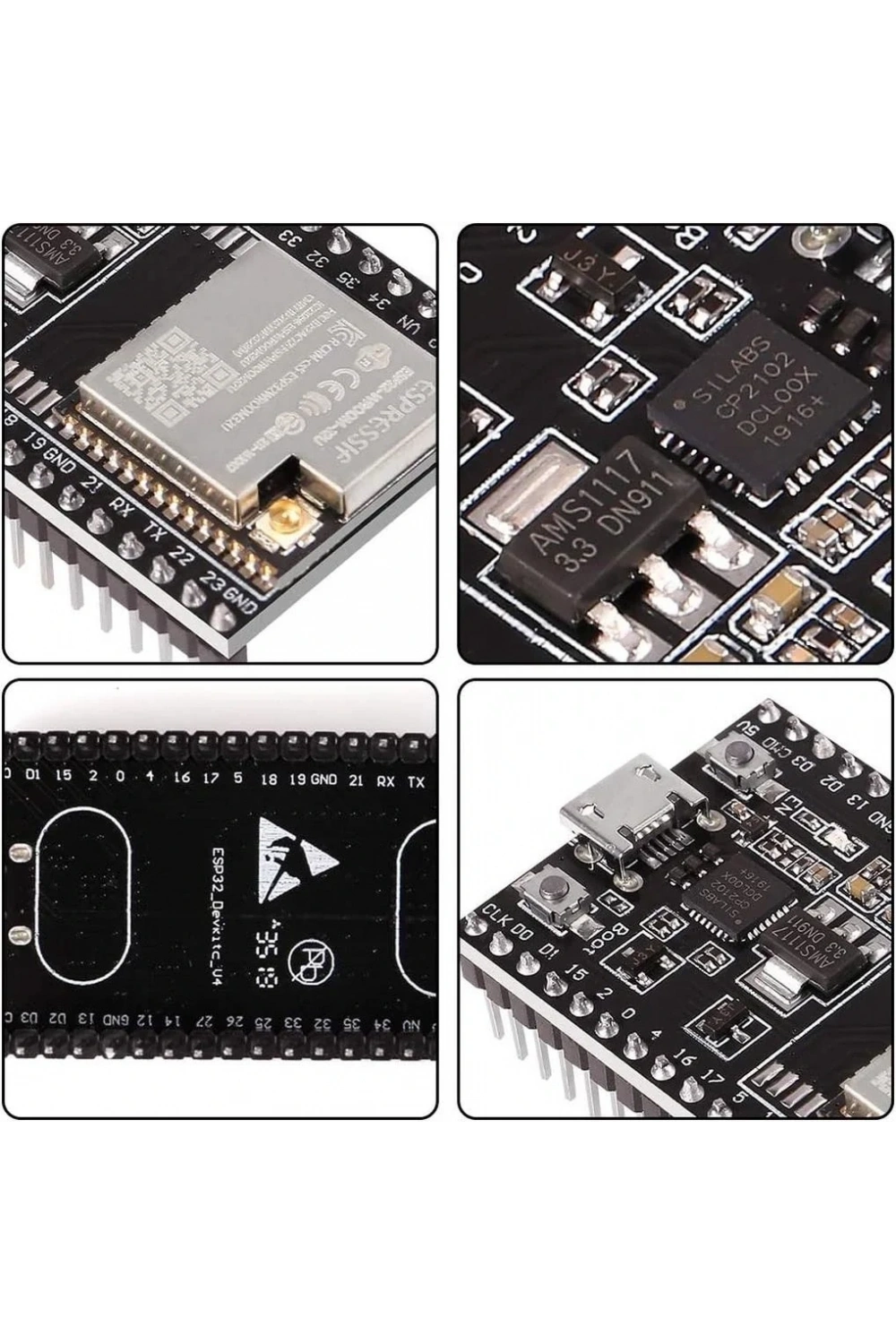 ESP32-WROOM-32U Wifi Bluetooth Geliştirme Kartı 38 Pin