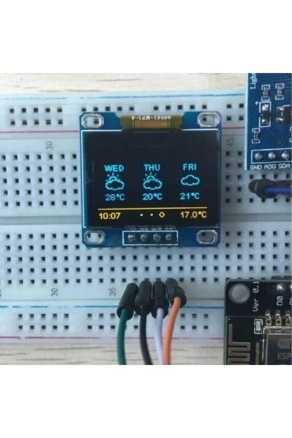 ESP8266 Hava Durumu Ölçüm Seti - Demonte Sıcaklık Nem ve Basınç Ölçer
