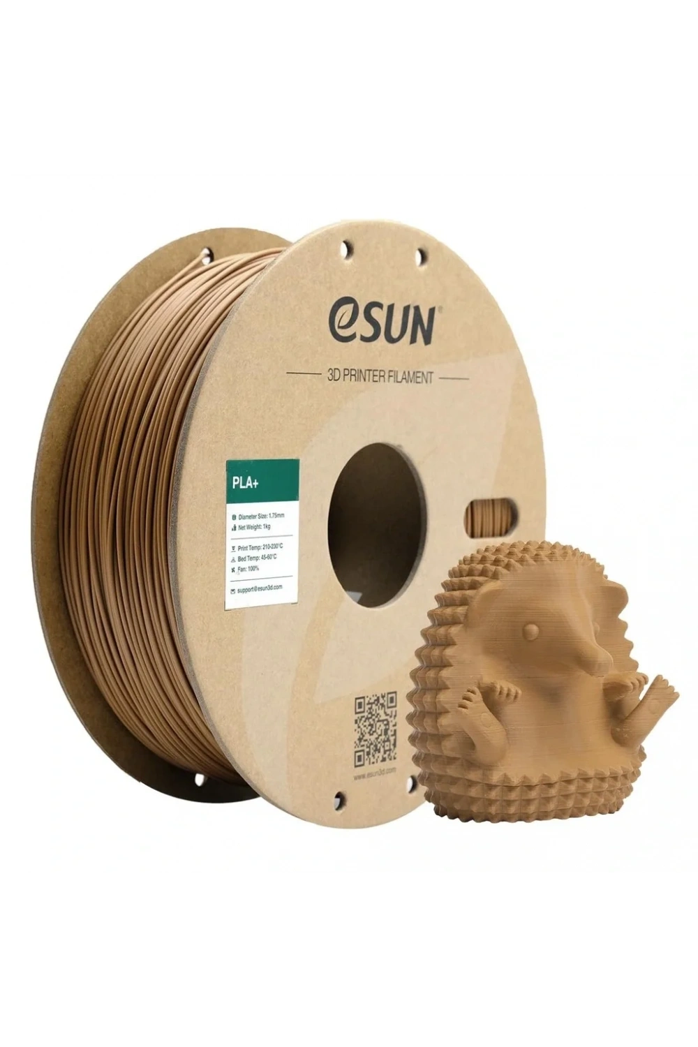 eSUN Açık Kahverengi Pla+ Filament 1.75mm 1 KG