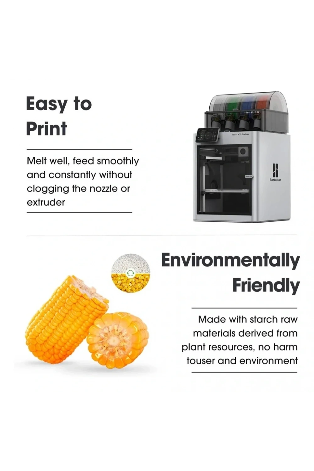 eSUN Gold Pla+ Filament 1.75mm 1 KG