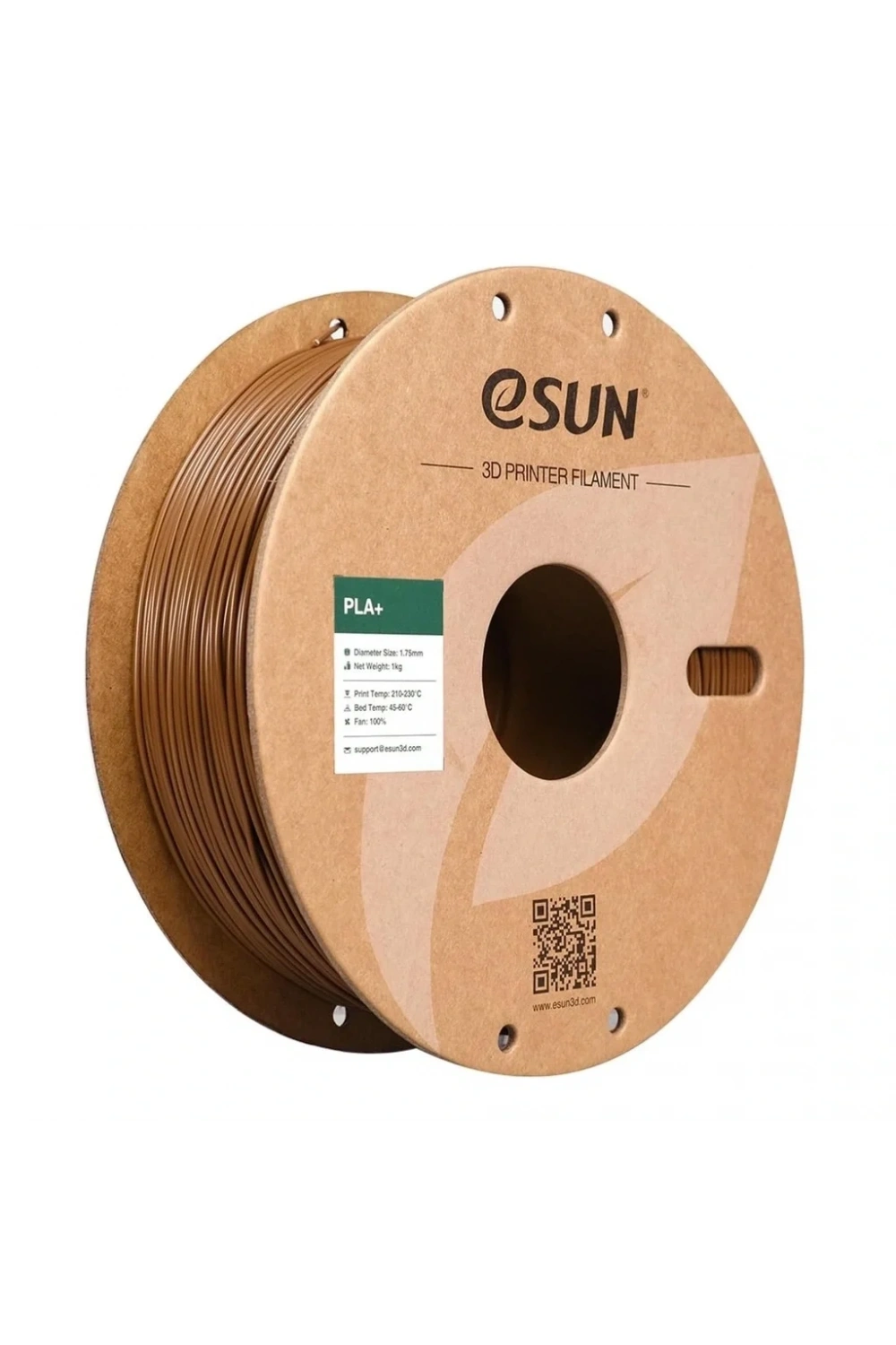 eSUN Kahverengi Pla+ Filament 1.75mm 1 KG
