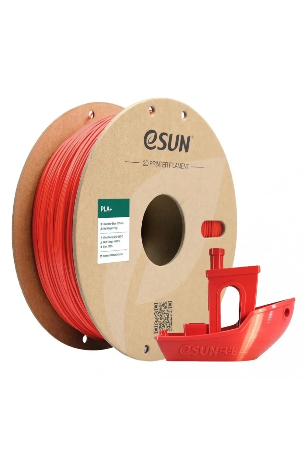 eSUN Kırmızı Pla+ Filament 1.75mm 1 KG