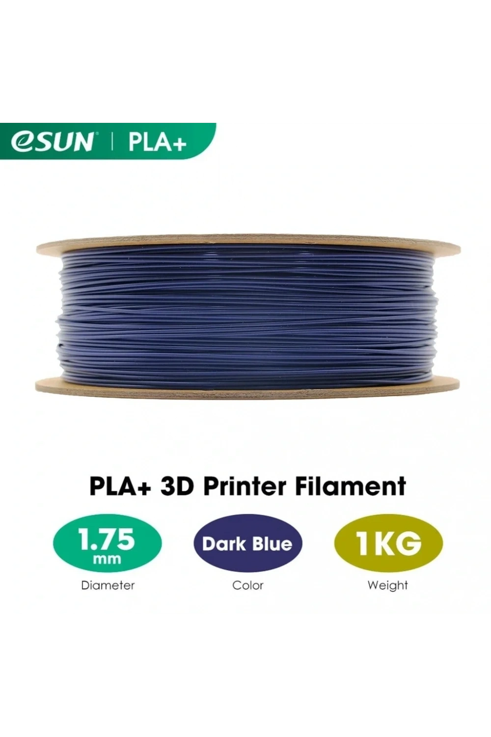 eSUN Koyu Mavi Pla+ Filament 1.75mm 1 KG