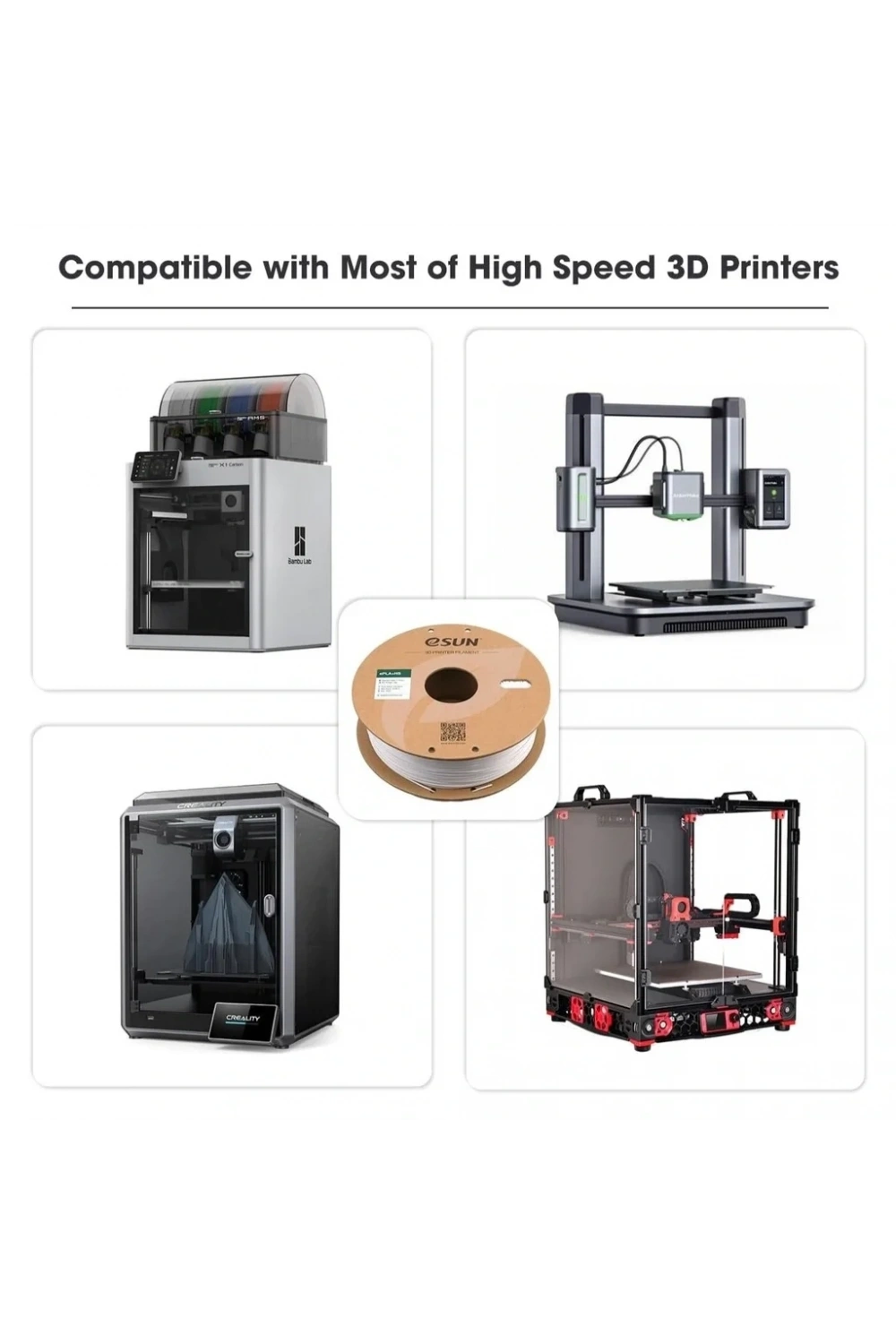 eSUN Pla-Hs Hyper Speed Yüksek Hızlı Pla Filament Beyaz