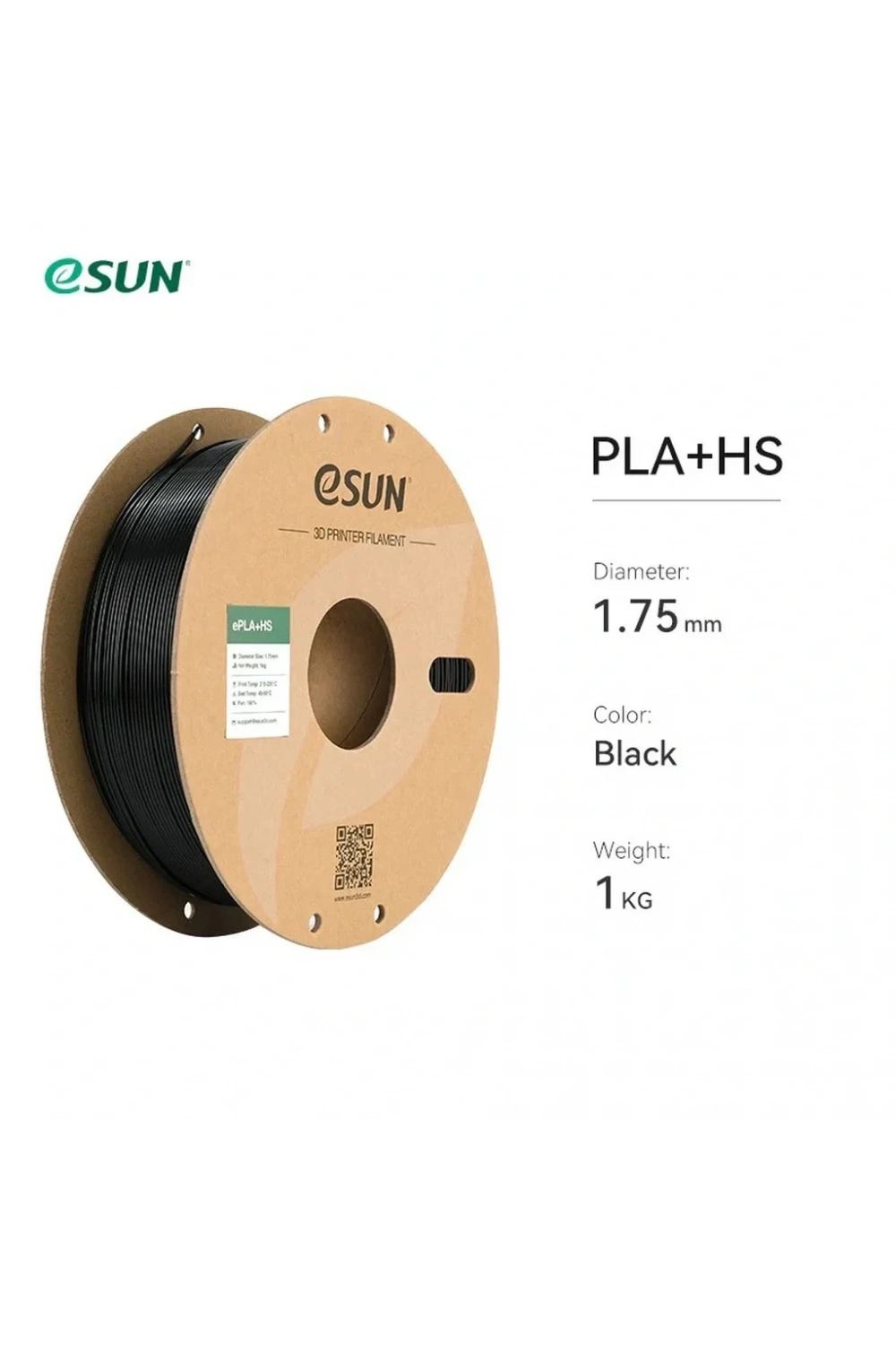 eSUN Pla-Hs Hyper Speed Yüksek Hızlı Pla Filament Siyah