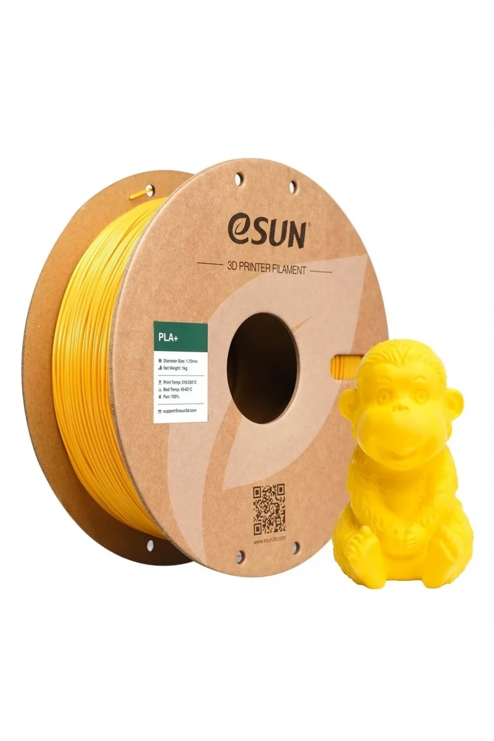 eSUN Sarı Pla+ Filament 1.75mm 1 KG