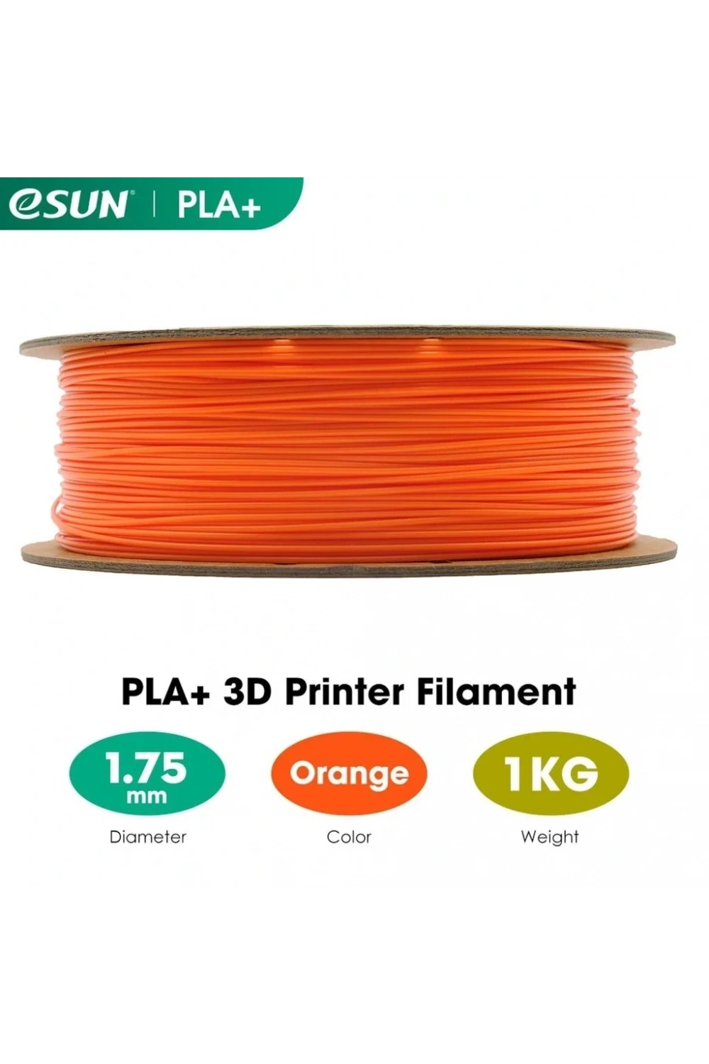eSUN Turuncu Pla+ Filament 1.75mm 1 KG