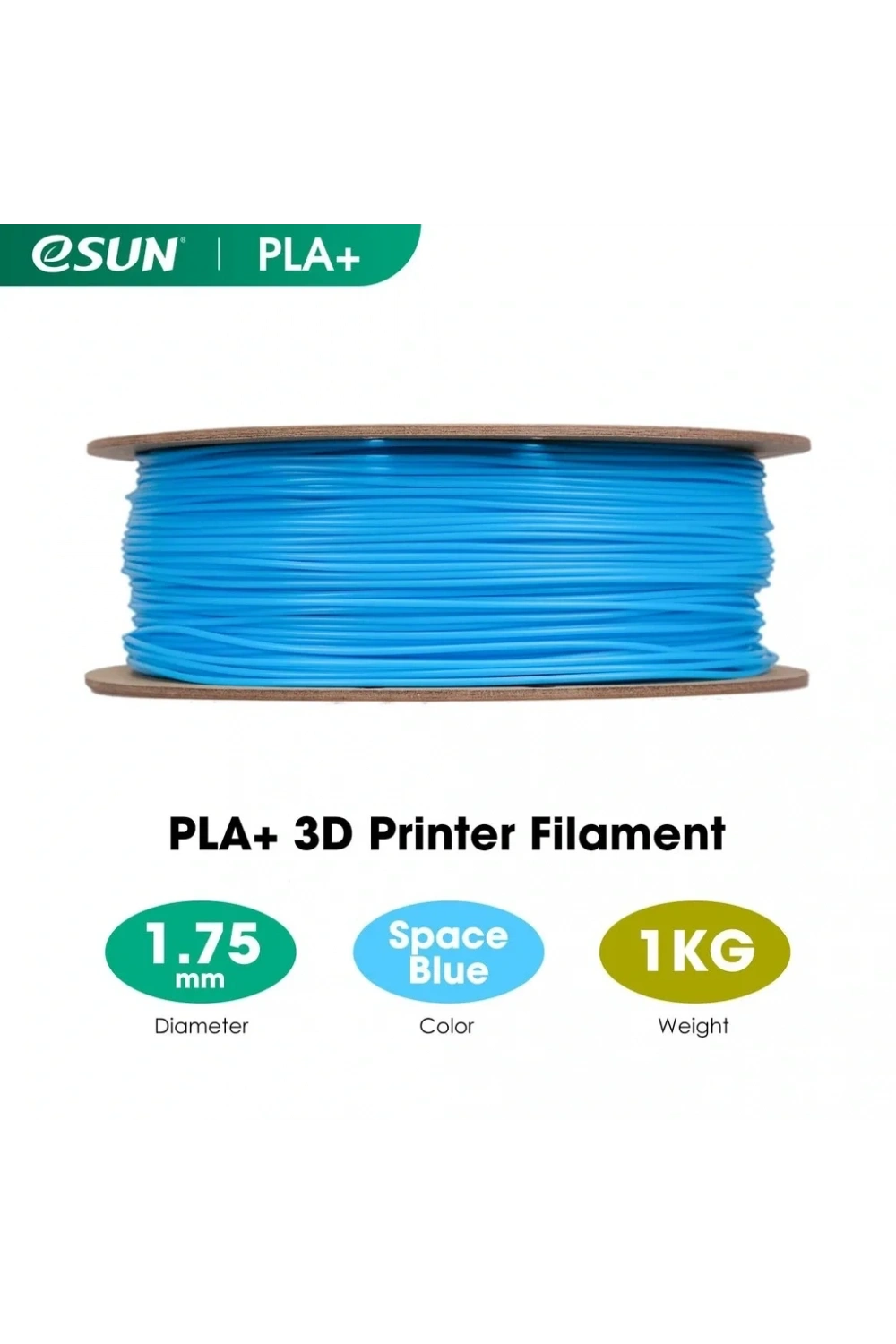eSUN Uzay Mavisi Pla+ Filament 1.75mm 1 KG