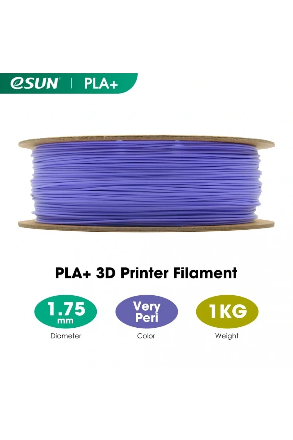 eSUN Very Peri Pla+ Filament 1.75mm 1 KG