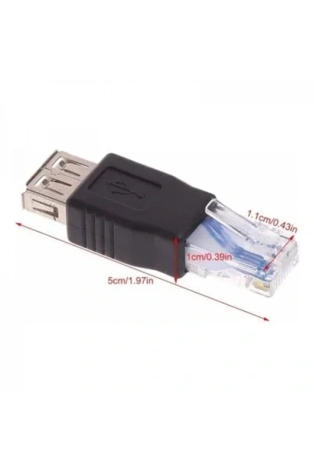 Ethernet RJ45 Erkek - USB Dişi Dönüştürücü Adaptör
