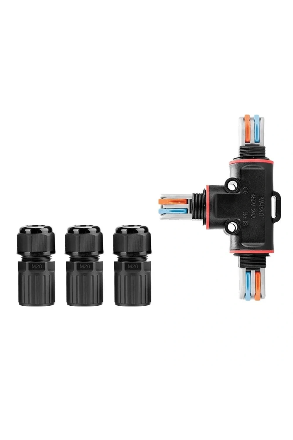 EW-P20T-2P T-Tip 2-Pin Su Geçirmez Konnektör