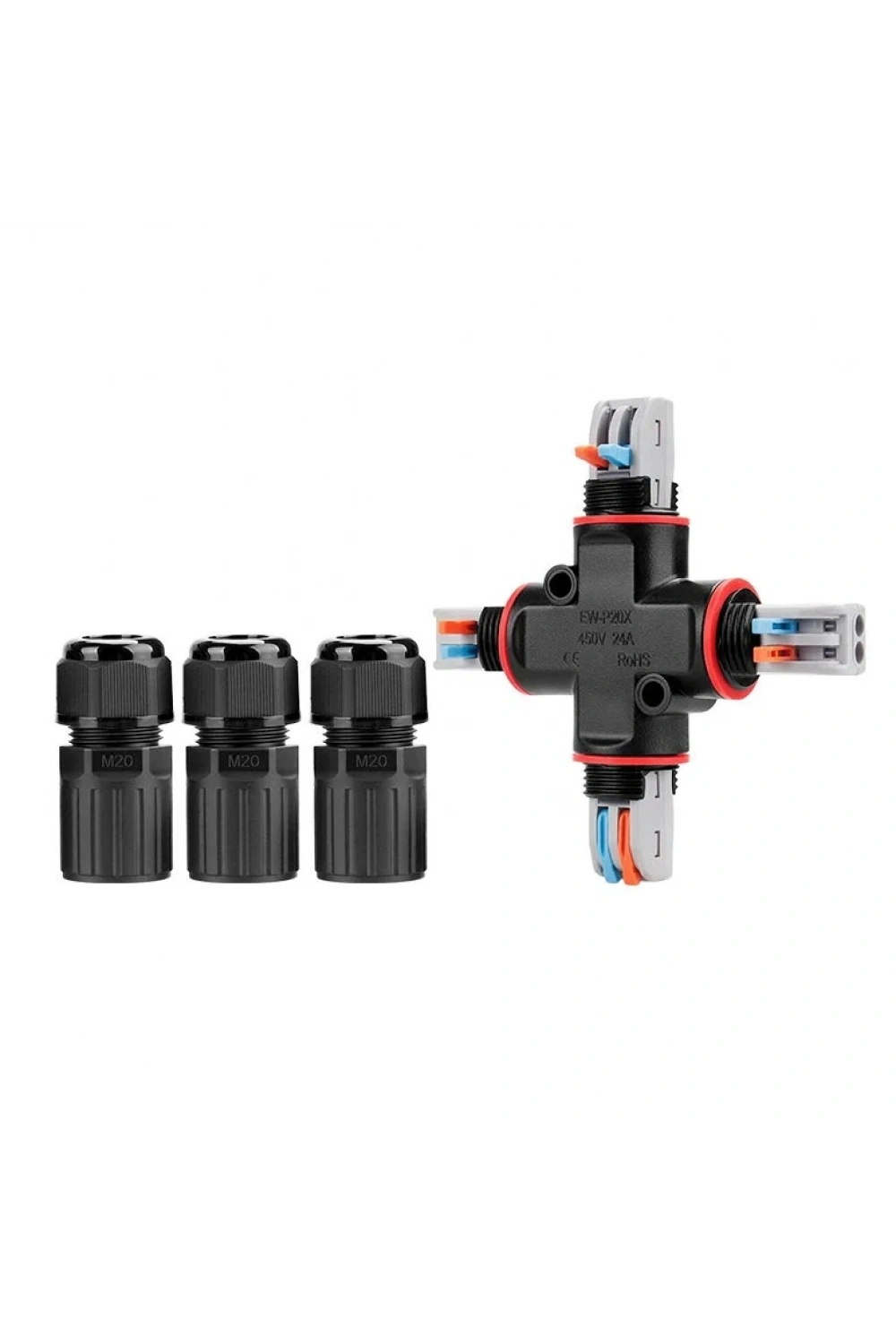 EW-P20X-2P X-Tip 2-Pin Su Geçirmez Konnektör