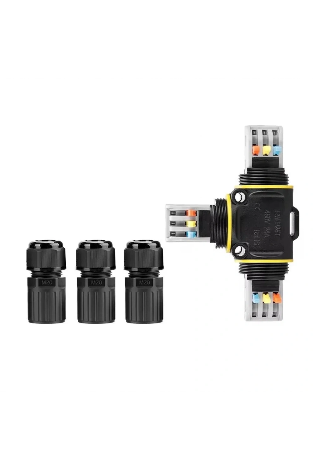 EW-P25T-3P T-Tip 3-Pin Su Geçirmez Konnektör
