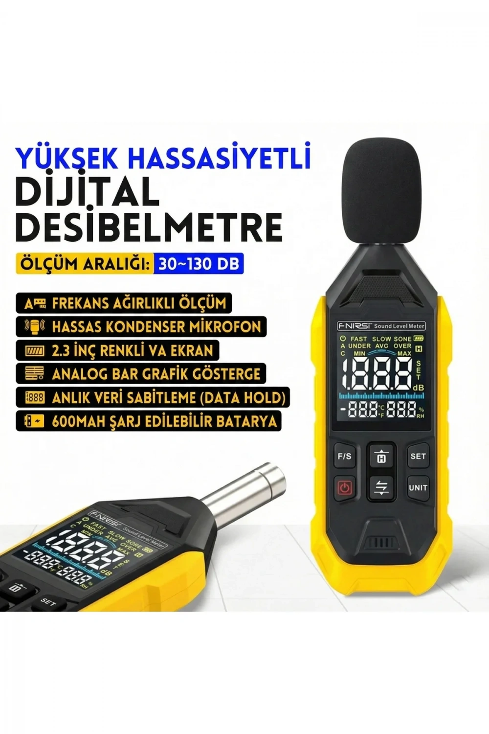 FDM-01 Dijital Gürültü Desibel Ölçer