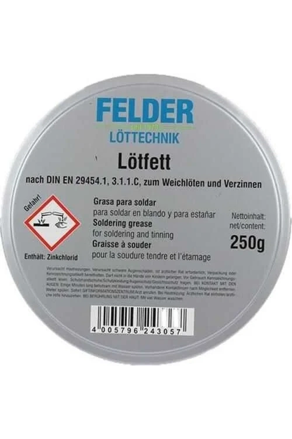 Felder Lötfett Lehim Pastası 250gr