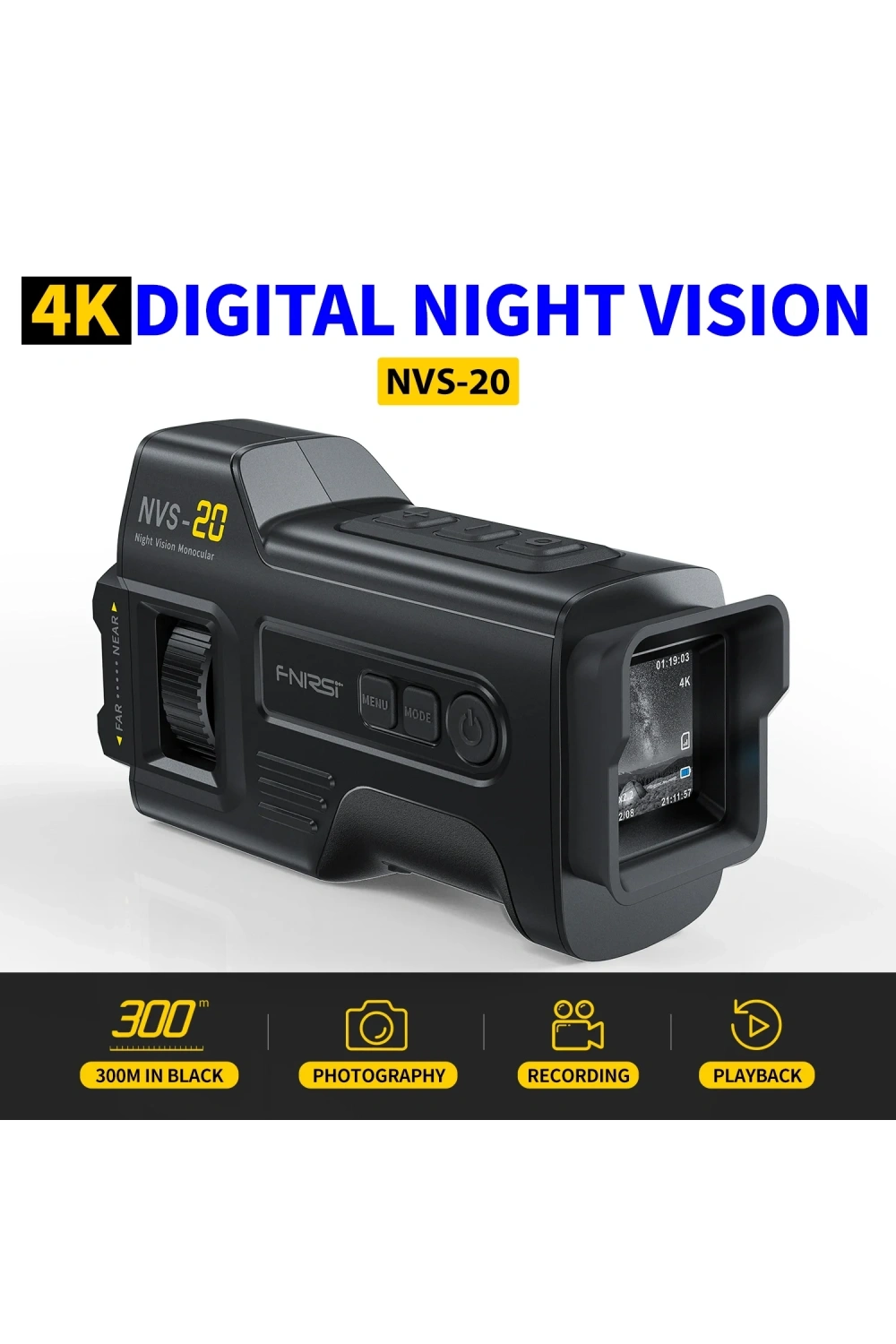 Fnirsi NVS-20 4K Gece Görüş Dürbünü