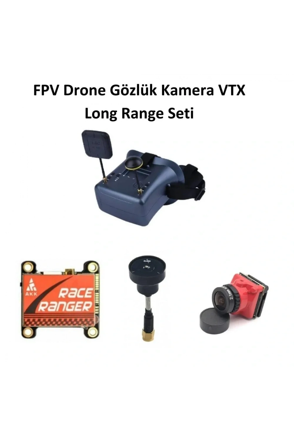 FPV Drone Gözlük Kamera VTX Long Range Seti