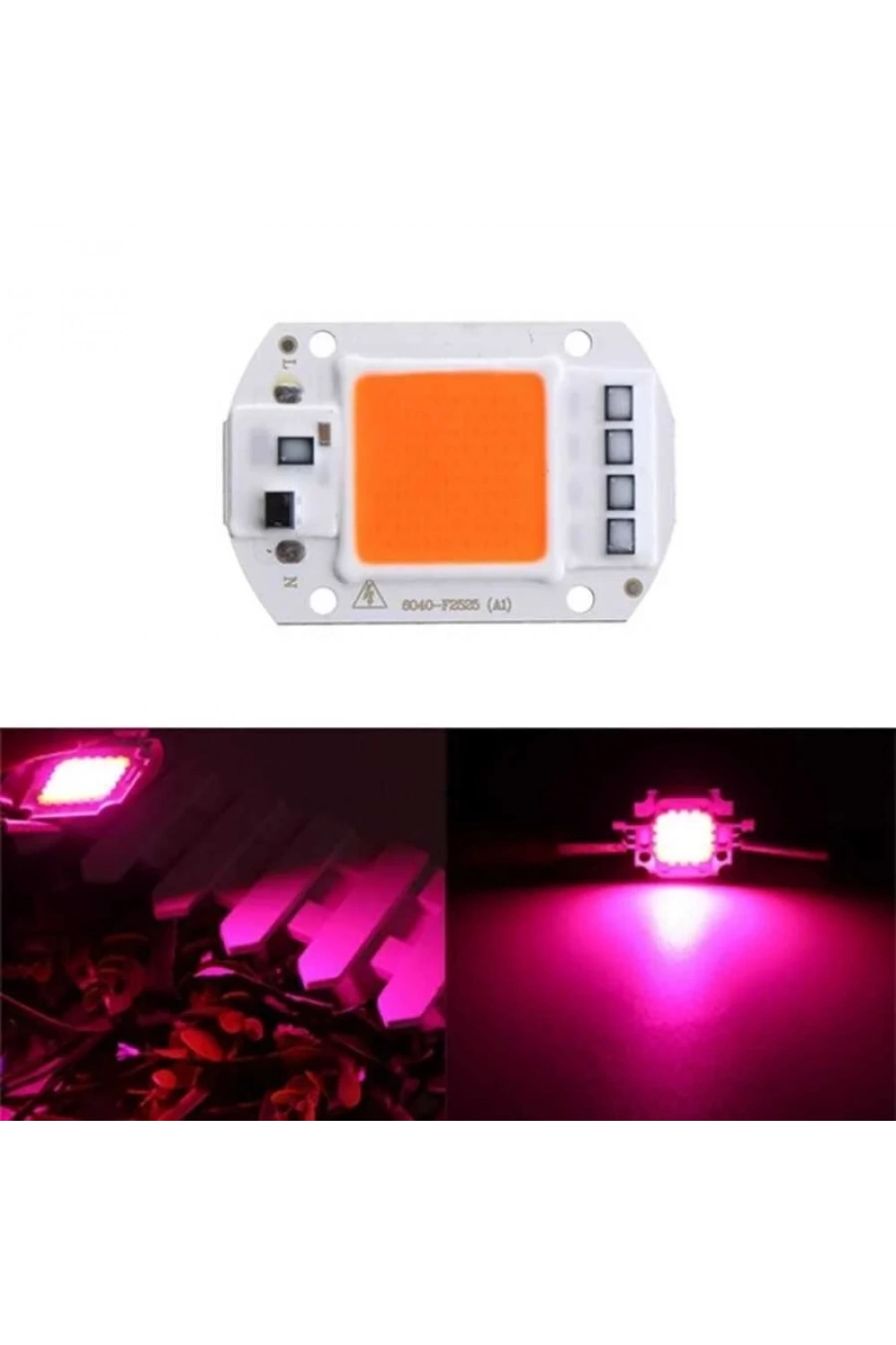 Ful Spektrum 220V Cob Led 50W Bitki Yetiştirme Işığı