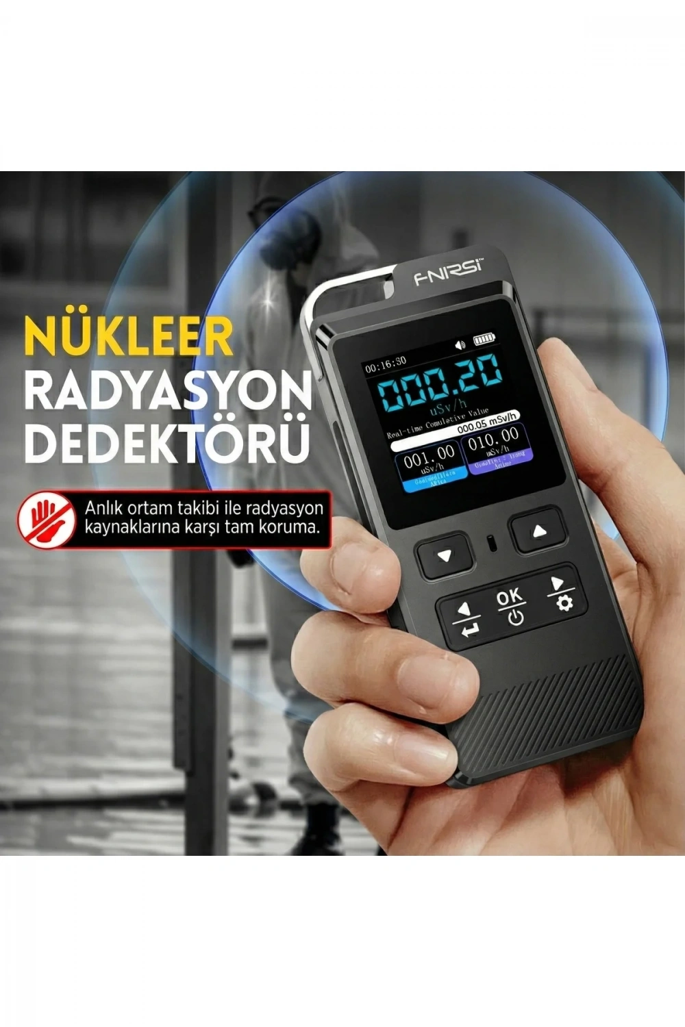 GC-02 Geiger Sayacı Nükleer Radyasyon Test Cihazı