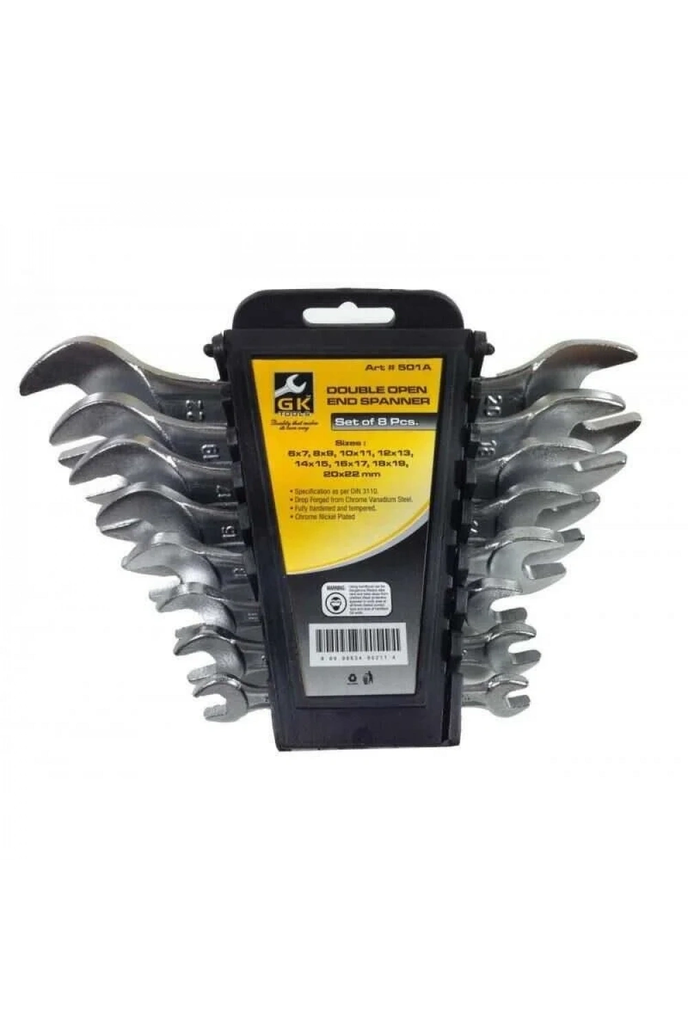 GK Tools 8li Açık Ağız Anahtar Takımı