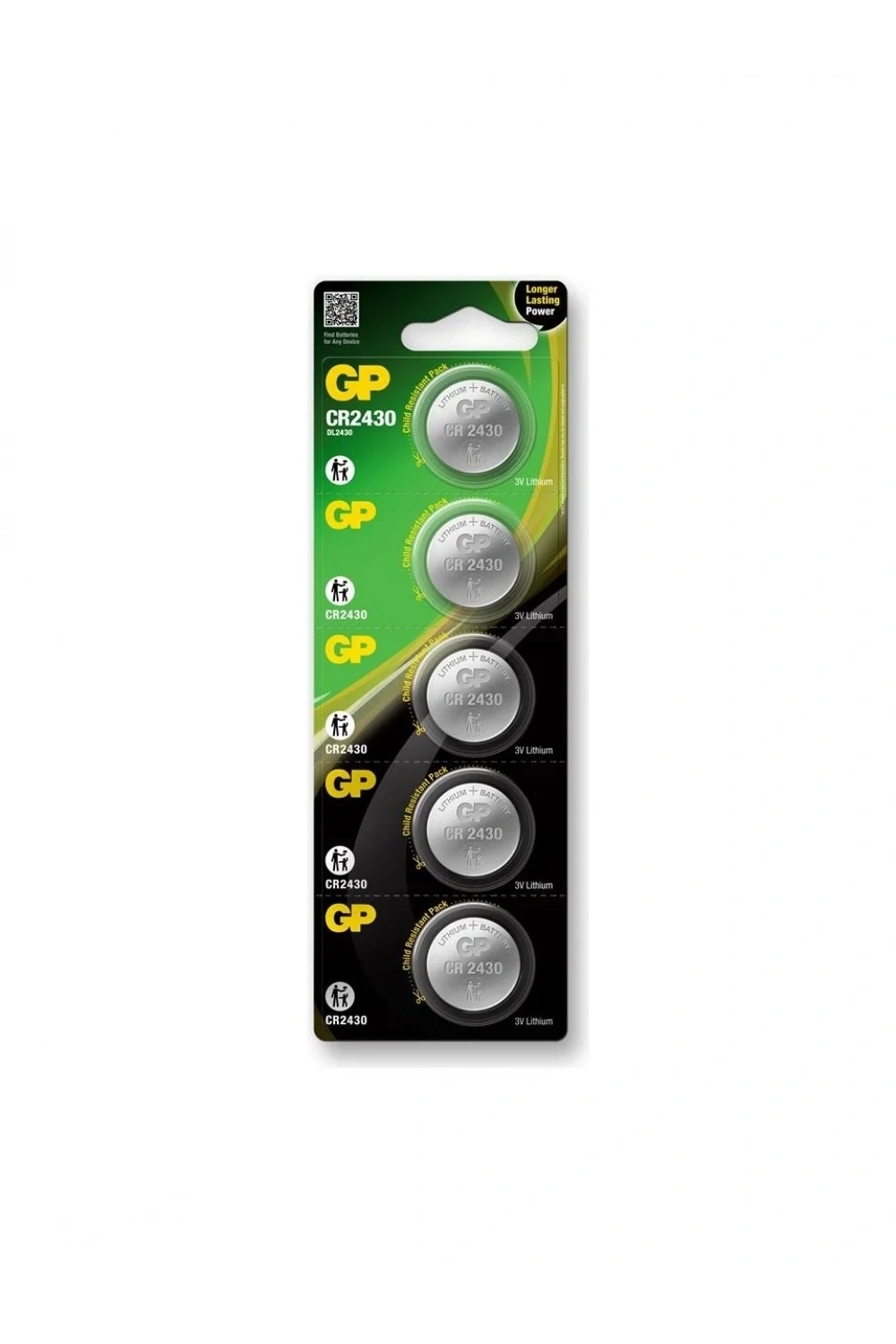 GP CR2430 3V Lityum Pil 5’li Blister