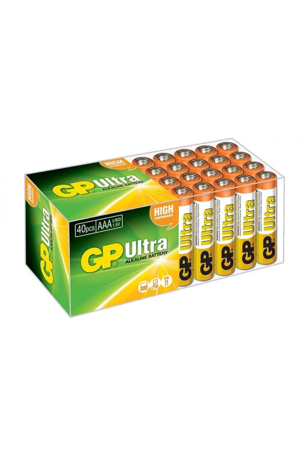 GP LR03 1.5V Ultra Alkalin AAA İnce Kalem Pil 40lı