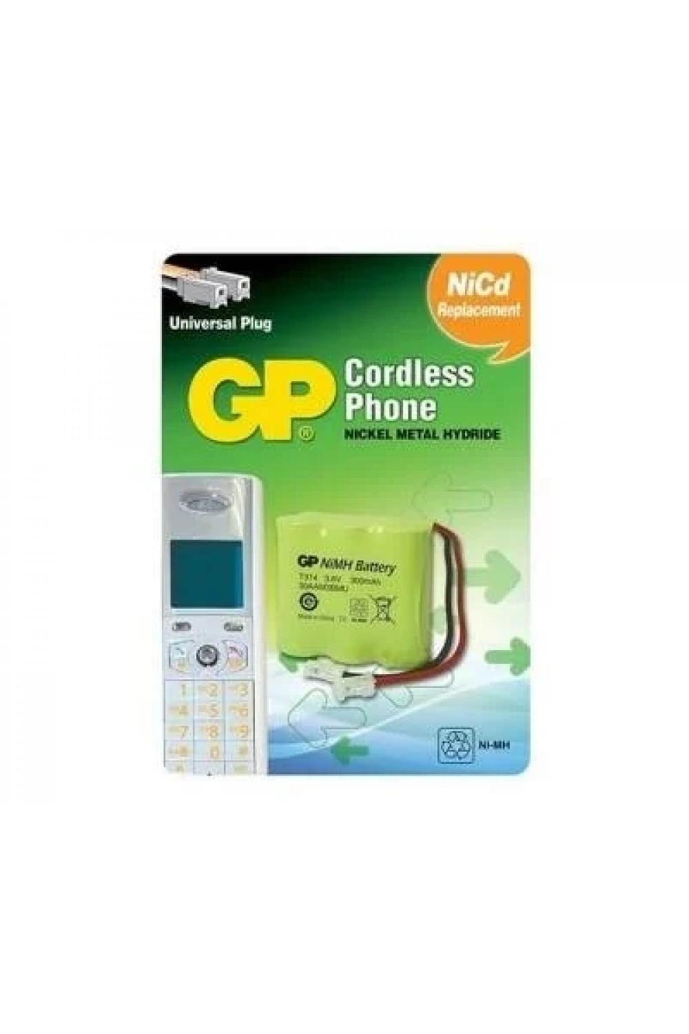 GP T314 3.6V 300mAh Telsiz Telefon Pili