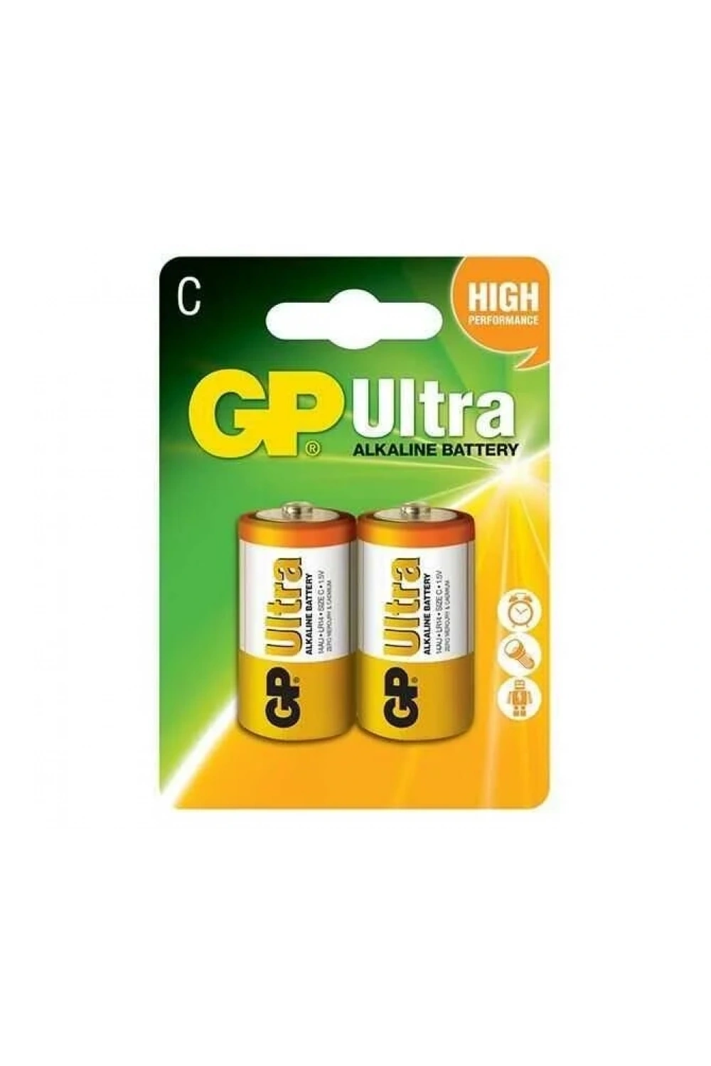 GP Ultra 2li LR14 C Size Alkalin Pil - GP14AU