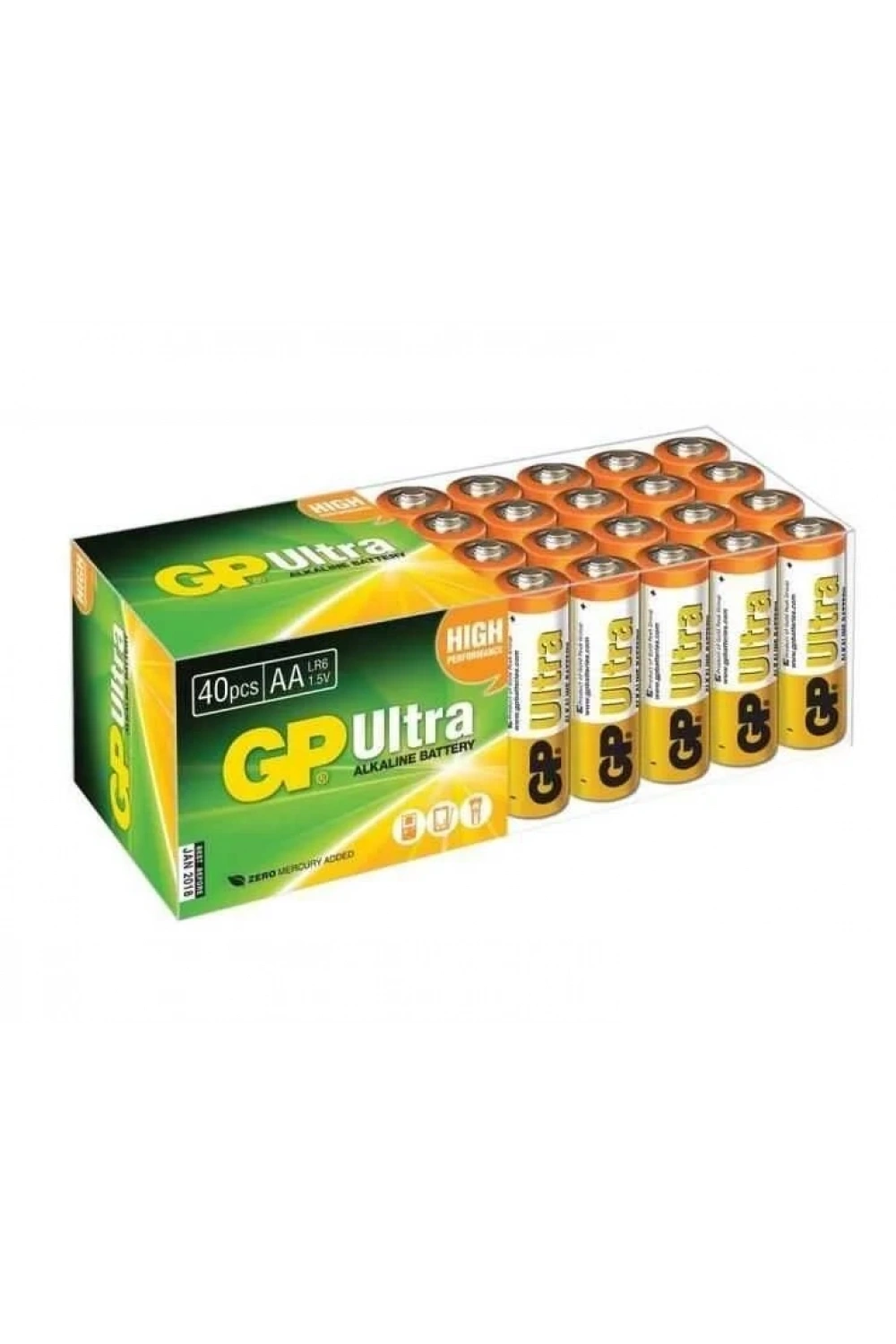 GP Ultra 40lı AA Kalem Pil - Ekonomik Paket