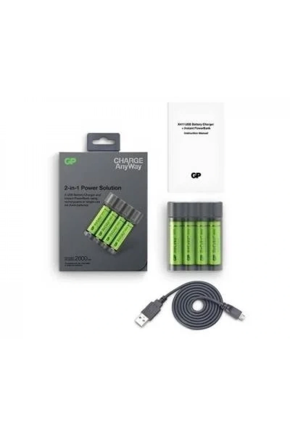 GP X411 4x2600mAh USB Şarj Cihazı ve Powerbank