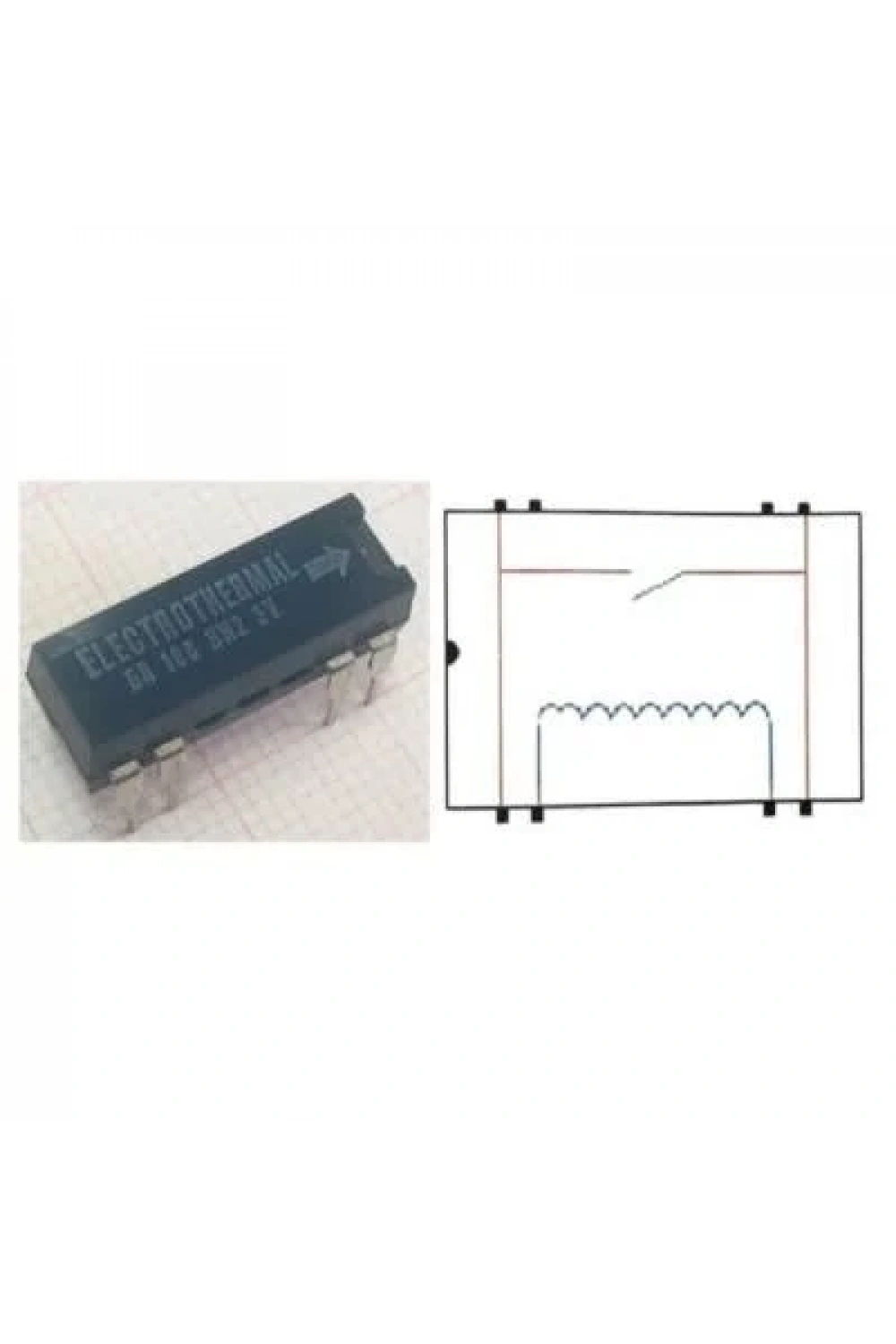 GR108 HW2 5V Reed Röle Tek Kontak N/O 5VDC 0.5A
