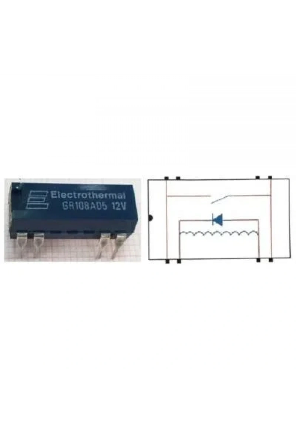 GR108AD5 12V Reed Röle Tek Kontak N/O 12VDC 0.5A