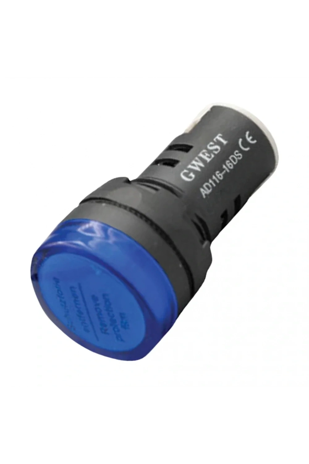 Gwest 16-24V-M 16mm Mavi Ledli Sinyal Lambası 24V