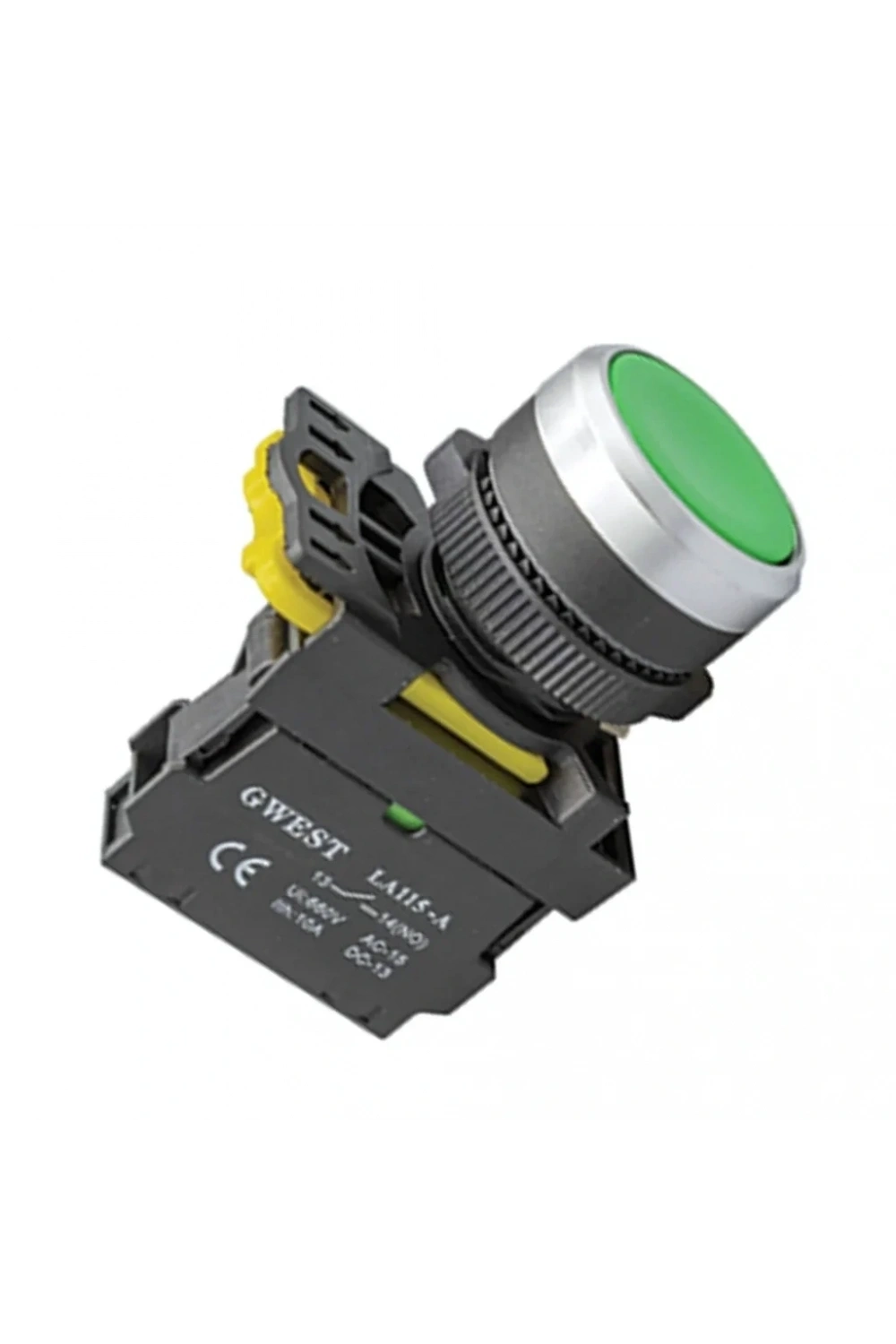 Gwest A5-10 22mm Yeşil Yaylı Buton 1NO