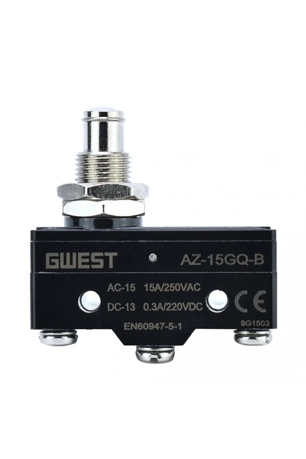 Gwest AZ-15GQ-B Kalın Kısa Metal Pimli Mikro Switch 15A 1NO + 1NC