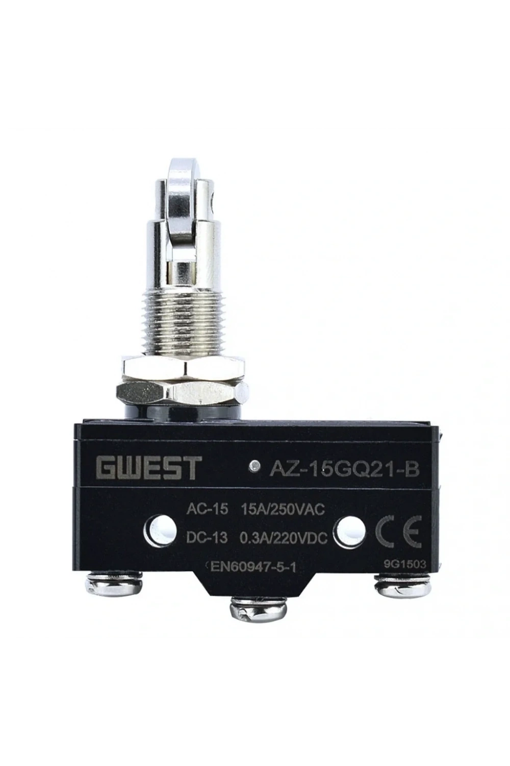 Gwest AZ-15GQ21-B Yan Dik Metal Makaralı Mikro Switch 15A 1NO + 1NC