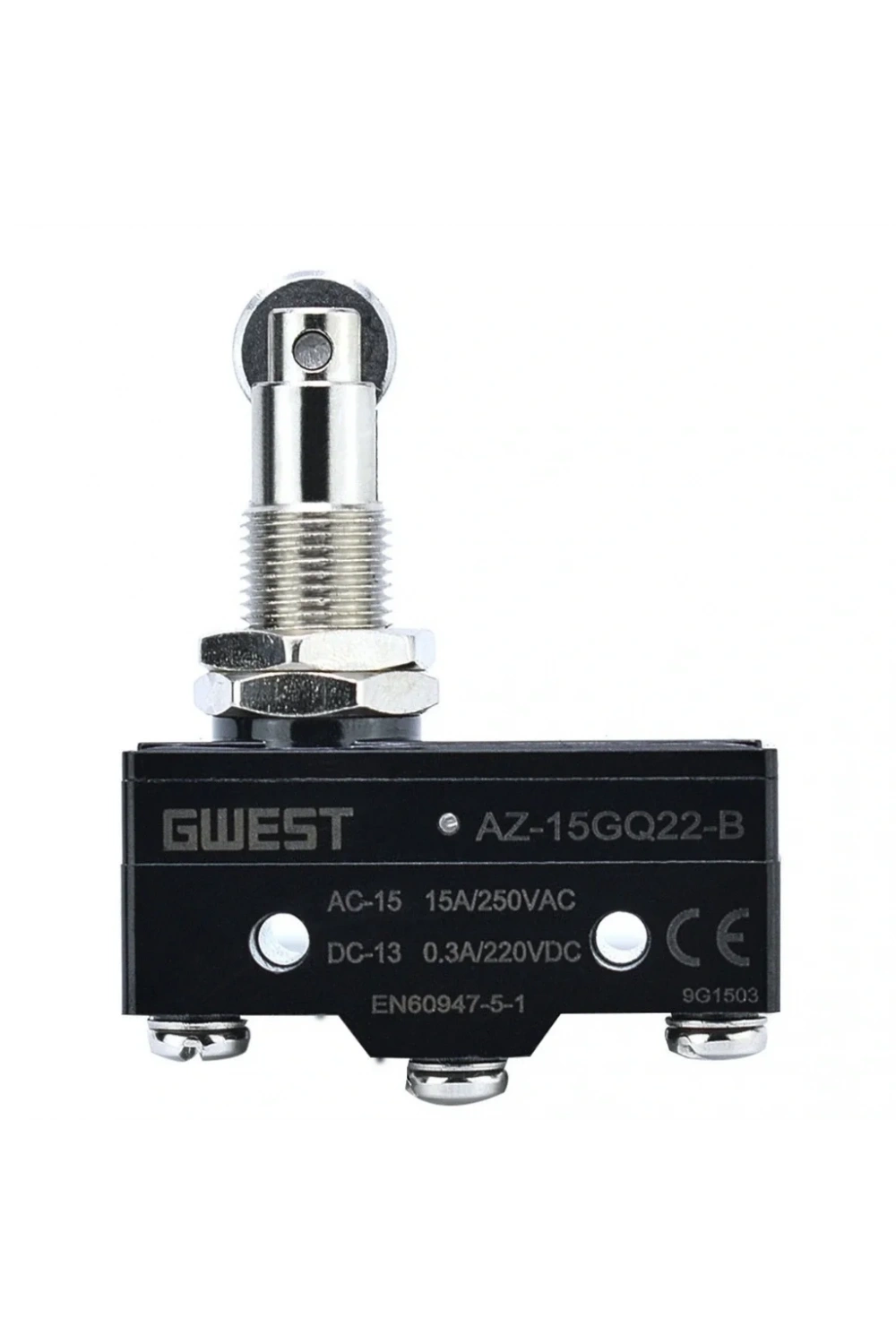 Gwest AZ-15GQ22-B Dikey Metal Makaralı Mikro Switch 15A 1NO + 1NC