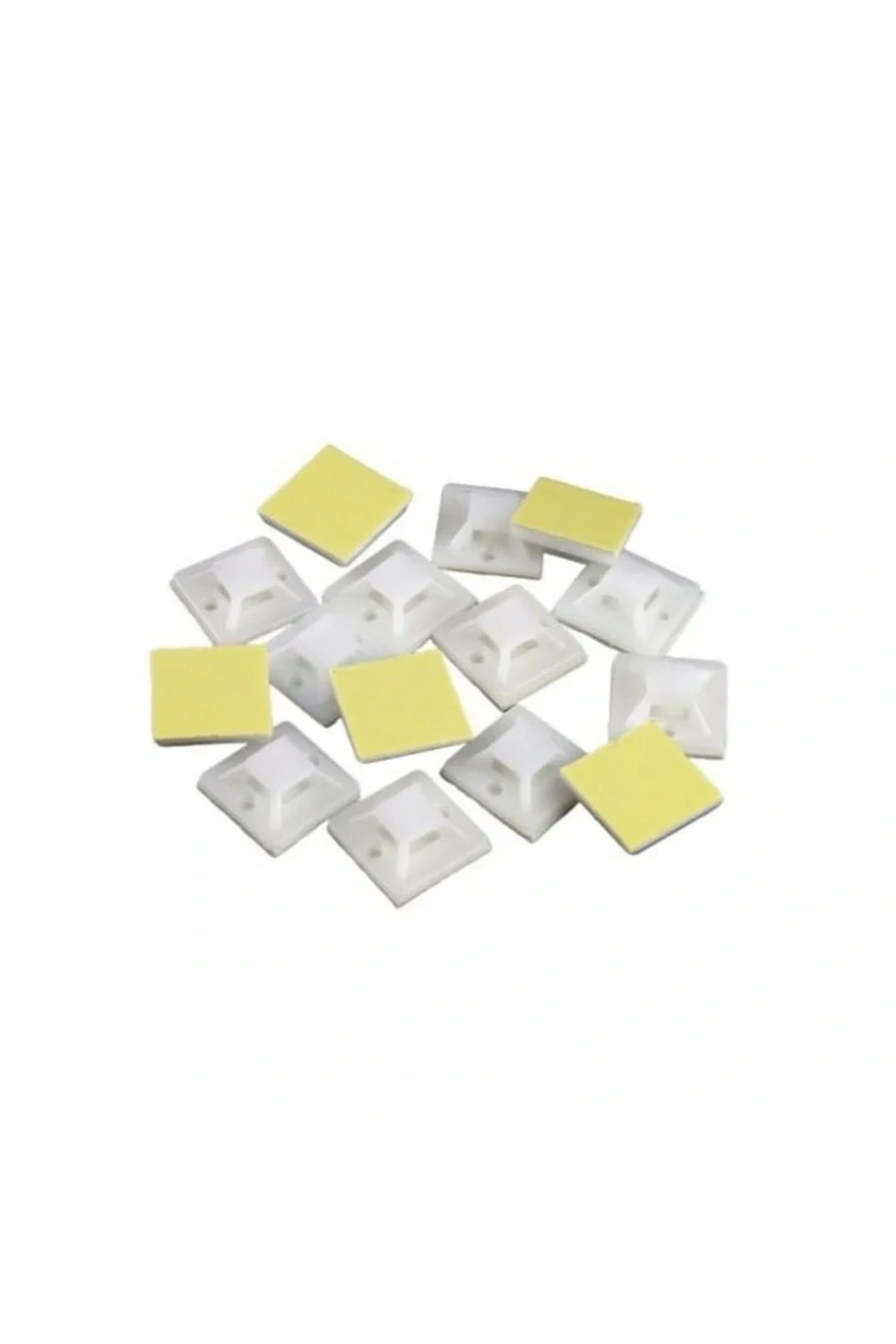 Gwest HW-3A 19x19mm Yapışkanlı Kroşe Beyaz 100 Adet