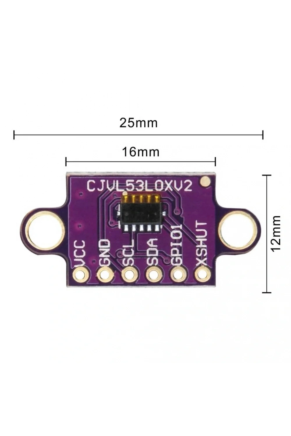 GY-VL53L0XV2 Lazer Mesafe Ölçme Sensörü 940nm