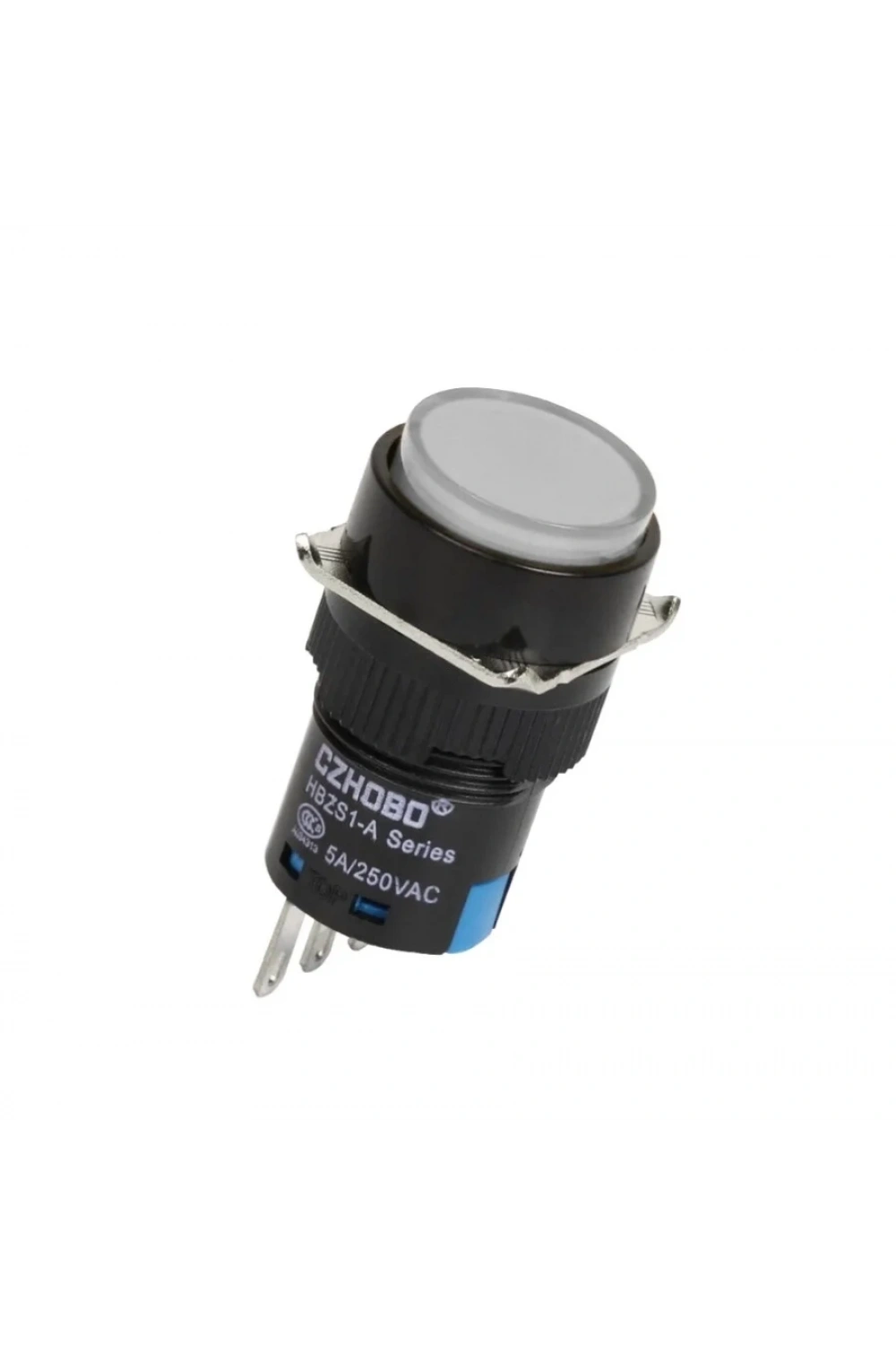 HBZS1-A AY-11Z 16mm Anahtarlı Buton - Beyaz
