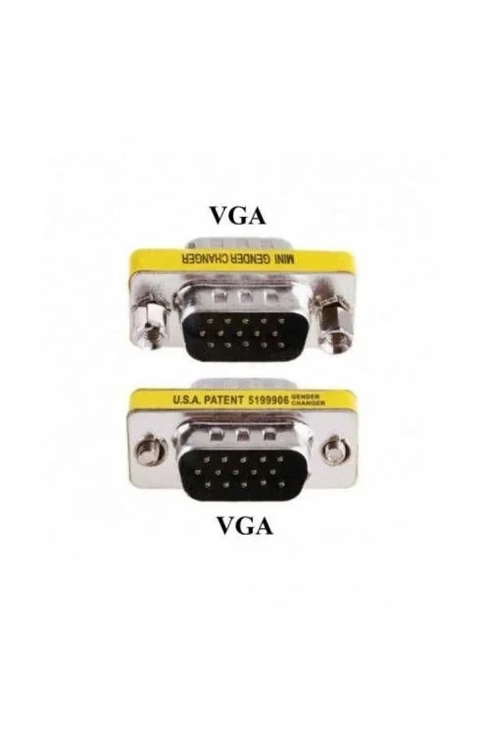 HD15 VGA-VGA Erkek-Erkek (M2M) 15 Pin Adaptör