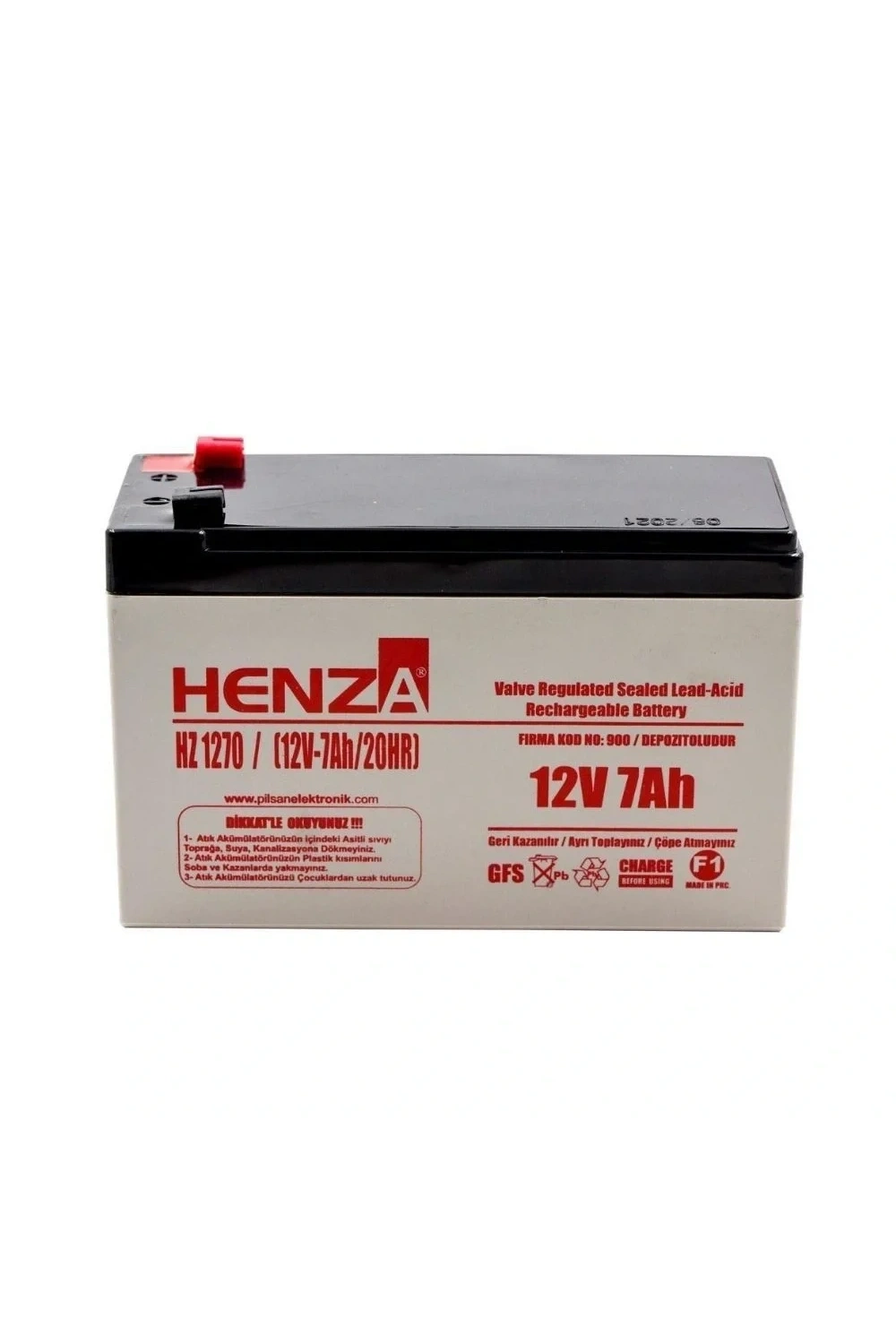 Henza HZ1270 12V 7Ah Bakımsız Kuru Akü