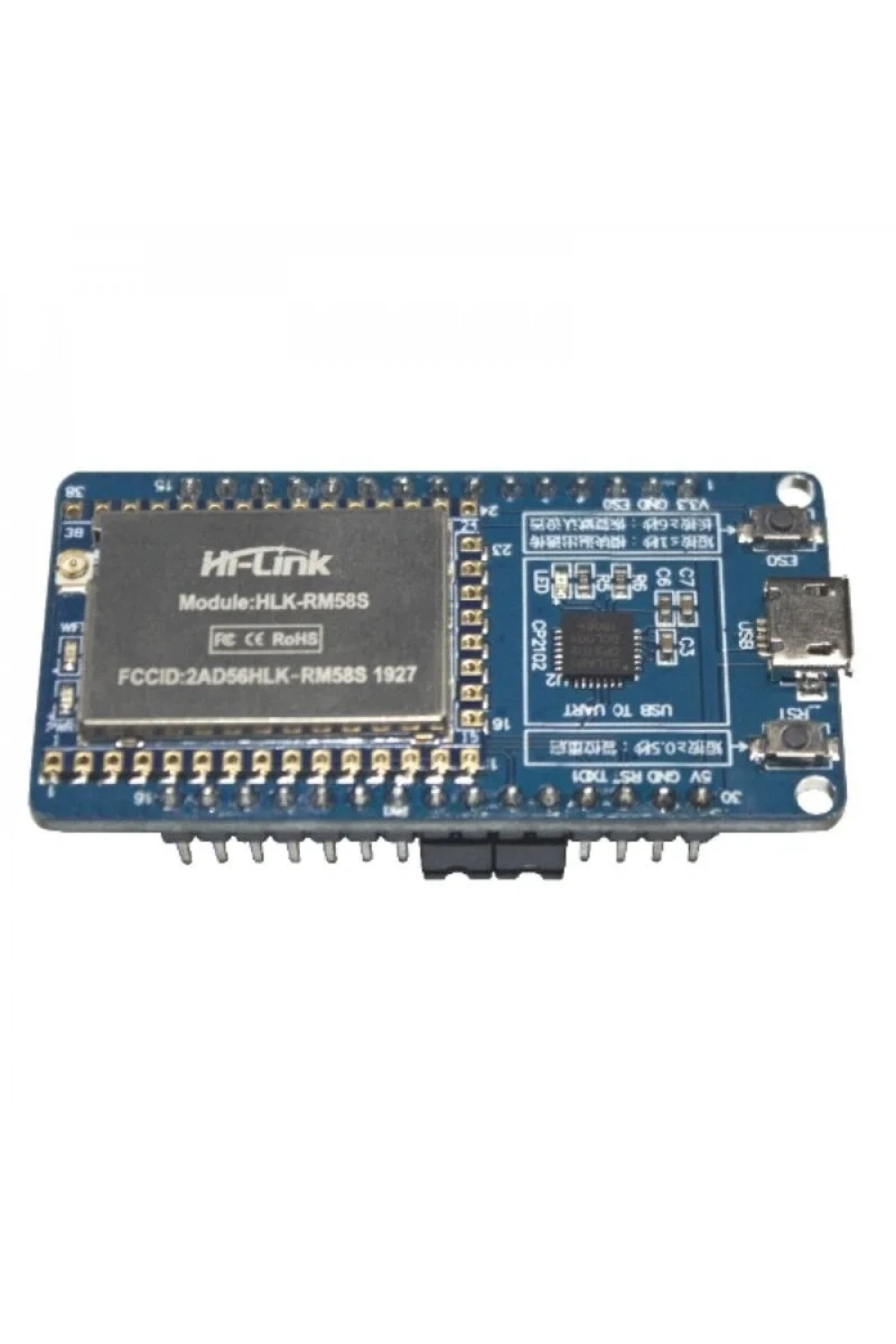 HLK-RM58S Seri/UART 2.4G/5G WIFI+BLE Geliştirme Kiti