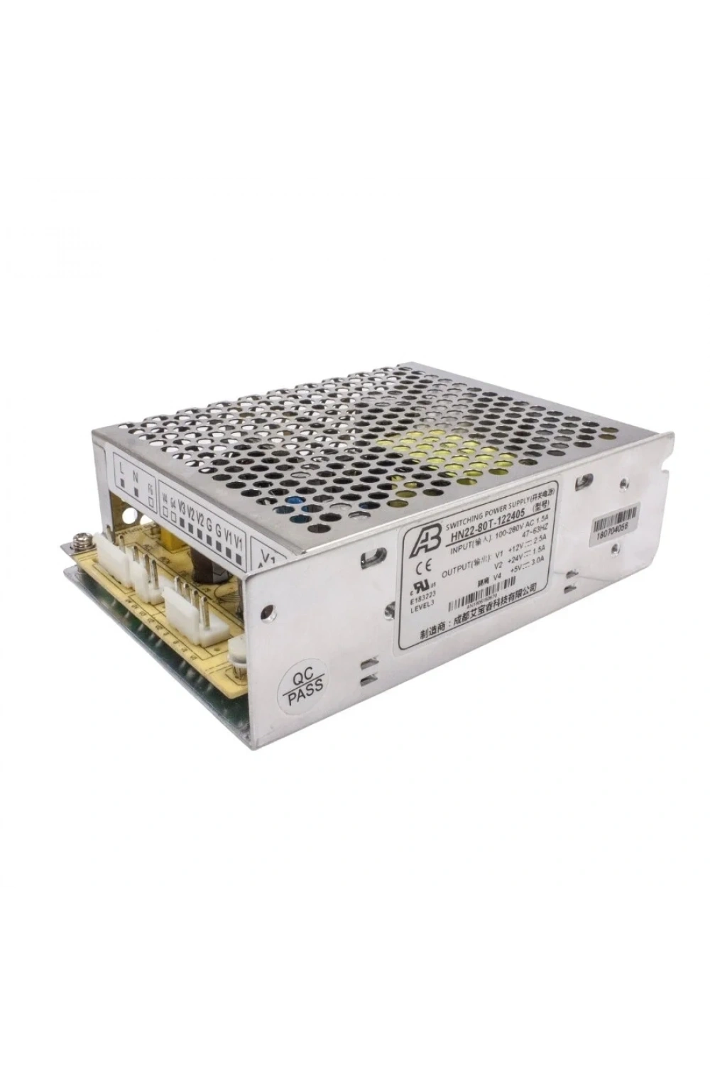 HN22-80T 5V 3A/ 12V 2.5A / 24V 1.5A Metal Kasa Adaptör