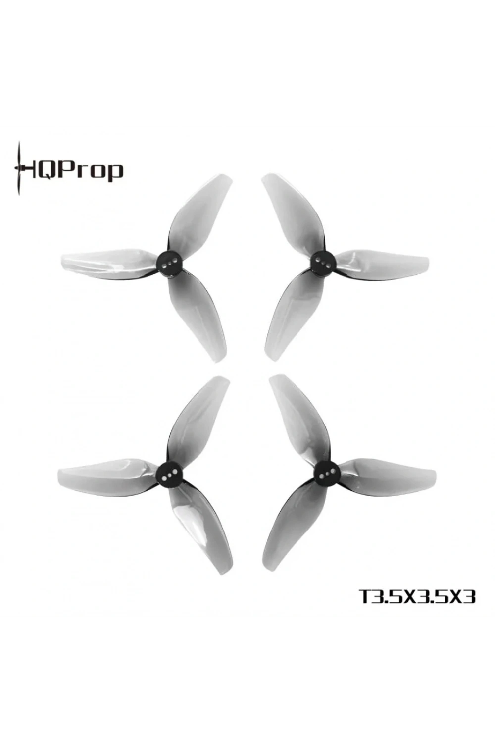 HQProp T3.5X3.5X3 Gri Poly Carbon 1.5MM 2CW+2CCW Drone Pervanesi
