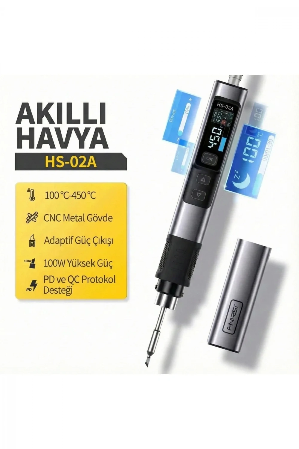 HS 02A Akıllı Elektrikli Havya 100W
